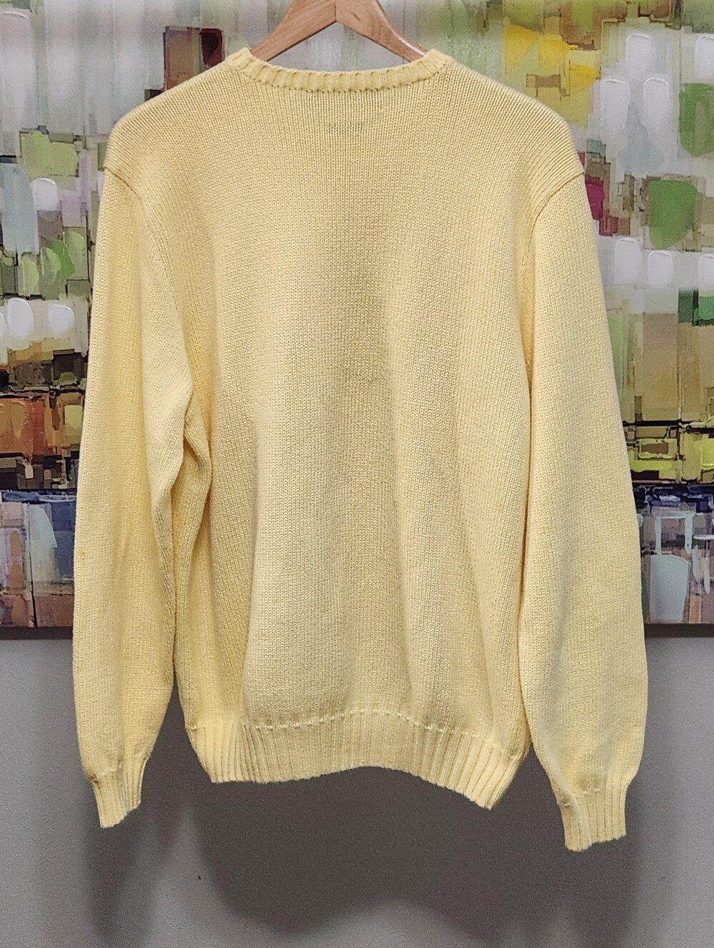 Polo By Ralph Lauren Yellow Cotton Knit Sweater - Picture 4 of 8